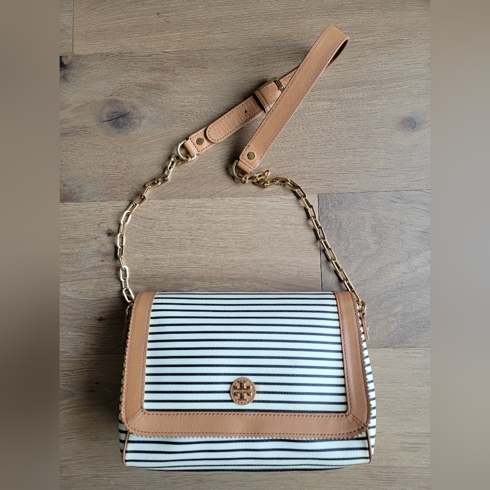 Tory Burch Viva Crossbody Gold Chain Small Tote